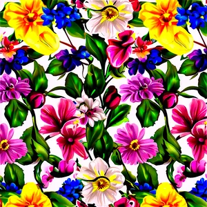 Spring Bloom Pattern Png Xcd13 PNG Image