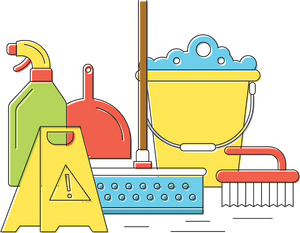 Spring Cleaning Clip Art - Cleaning Tools Clipart, HD Png Download PNG image with transparent background