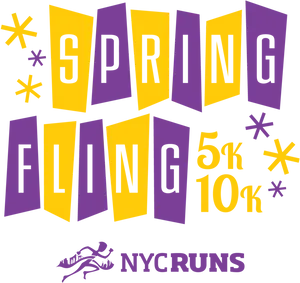 Spring Fling5k10k Event Graphic PNG Image