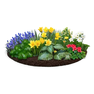 Spring Flower Bed Png 06272024 PNG Image