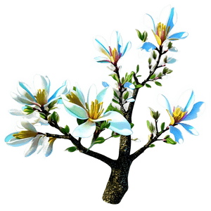 Spring Magnolia Tree PNG fdq PNG