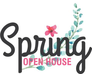 Spring Open House Event PNG Image