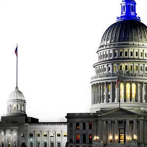 Springfield, Illinois Capitol Night Png 73 PNG Image