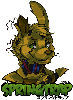 Springtrap - Fnaf Springtrap Fan Art, HD Png Download PNG image with transparent background