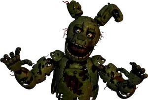 Springtrap F N A F Character PNG Image