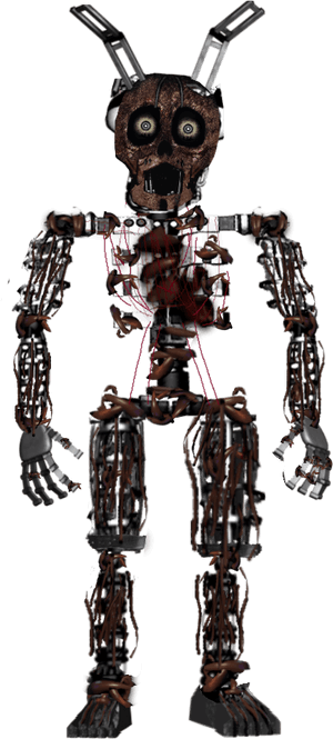 #freetoedit Springtrap Endoskeleton #fnaf #endoskeleton - Dead Purple Guy, HD Png Download PNG with transparent background