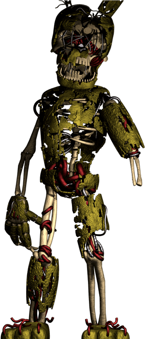 Full Body Fnaf 6 Springtrap, HD Png Download PNG image with transparent background