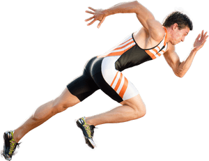 Athlete Running On Field Track - Runner Transparent Background, HD Png Download PNG with transparent background