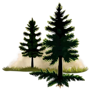 Spruce Tree Silhouette Png 20 PNG Image