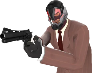 Spy_with_ Revolver_ T F2 PNG Image