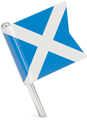 Square Flag Pin - Icon Scotland Flag Pin, HD Png Download PNG image with transparent background