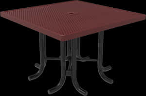 Square Patio Table Outdoor Furniture PNG image with transparent background