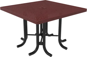 Square Patio Table Outdoor Furniture PNG Image