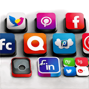 Square Social Media Icons PNG 05252024 PNG