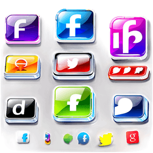 Square Social Media Icons PNG jww61 PNG