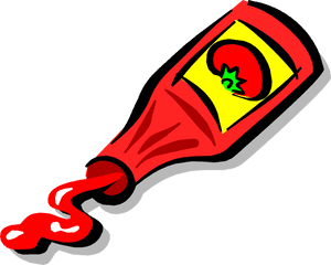 Vector Illustration Of Ketchup Bottle Condiment Of - Ketchup Bottle Illustration Transparent, HD Png Download PNG with transparent background
