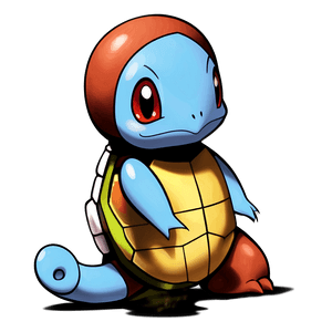 Squirtle Cartoon Character PNG box PNG image with transparent background