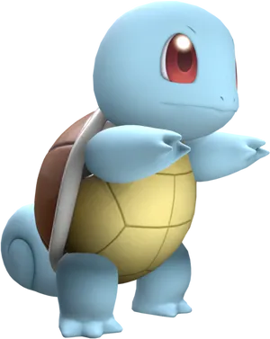 Squirtle Pokemon Character PNG Image