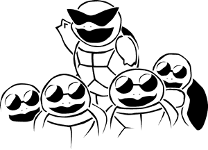 Squirtle Squad Coloring Page, HD Png Download PNG image with transparent background