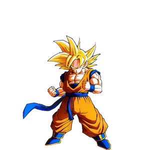 Ssj3 Goku Battle Stance Png 40 PNG Image