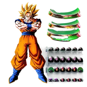 Ssj3 Goku With Dragon Balls Png 32 PNG Image