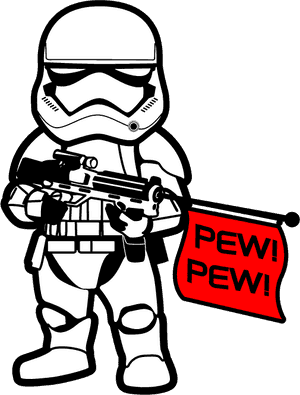 St Order Pew - First Order Stormtrooper Cartoon, HD Png Download PNG image with transparent background