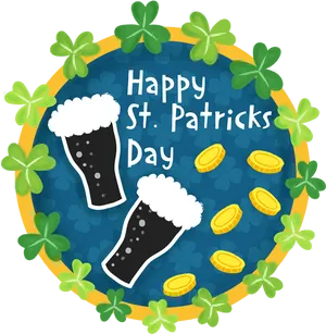 St Patricks Day Celebration Snapchat Sticker PNG Image