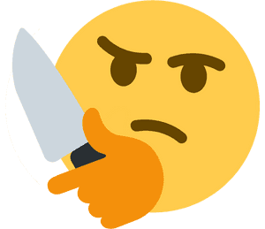 Stabs Discord Emoji - Discord Thinking Emote PNG image with transparent background