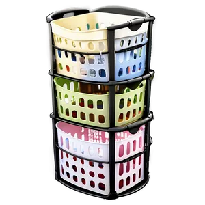 Stackable Laundry Basket Organizer Png 70 PNG Image