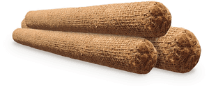 Stacked Biomass Briquettes PNG image with transparent background