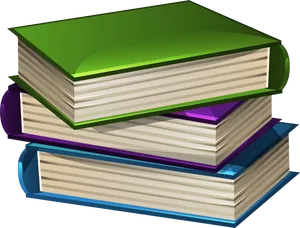 Stacked Books Clipart PNG Image