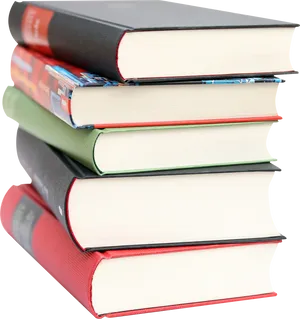 Stacked Books Transparent Background PNG Image