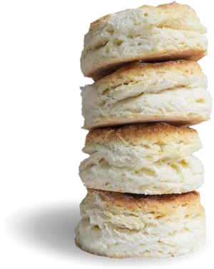 Stacked Buttermilk Biscuits PNG Image