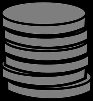 Stacked Coins Icon PNG image with transparent background