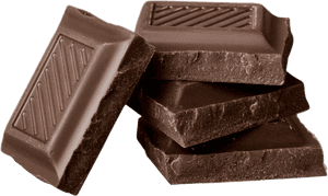 Stacked Dark Chocolate Bars PNG image with transparent background