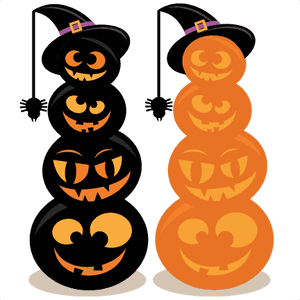 Stacked Jack O Lanterns Svg Cut Files Halloween Svg - Stacked Jack O Lanterns PNG image with transparent background