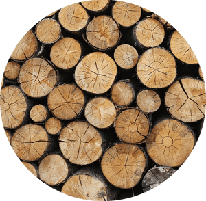Stacked Logs Cross Section Texture PNG image with transparent background