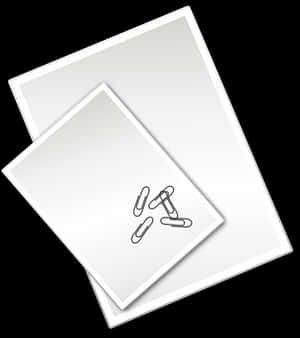 Stacked Paper Clips Illustration PNG image with transparent background