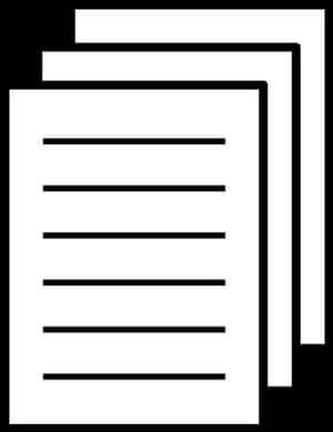 Stacked Papers Icon PNG image with transparent background