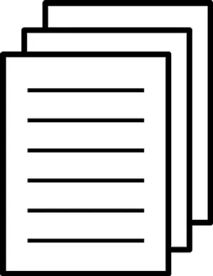 Stacked Papers Icon PNG Image