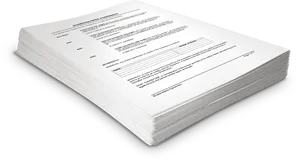 Stacked Paperwork Files PNG Image