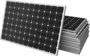 Stacked Solar Panels3 D Render PNG Image