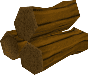 Stacked Wooden Logs3 D Render PNG with transparent background