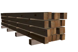 Stacked Wooden Planks Texture PNG Image