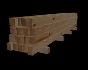Stacked Wooden Plankson Pallet PNG image with transparent background