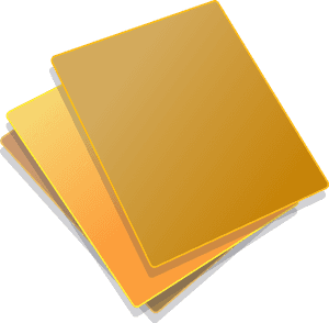 Stacked Yellow Post It Notes PNG image with transparent background