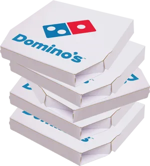 Stackof Dominos Pizza Boxes PNG Image