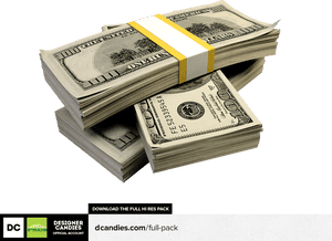 Stacks Of Cash Png - Stack Of 3d Money, Transparent Png PNG