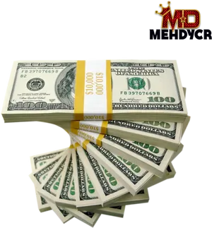 Stackof100 Dollar Bills PNG Image