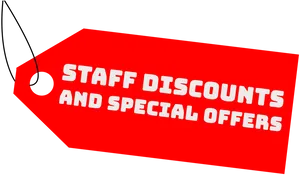 Staff Discounts Special Offers Price Tag PNG Image